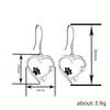 ins wind cute earrings female, cat cat paw love design jewelry, sweet princess Internet celebrity wind earrings