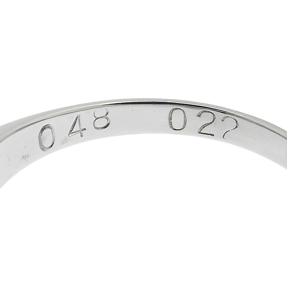 Ring Pt900Platinum/Ruby/diamond #5.1(US Size) 4.9g Women Used