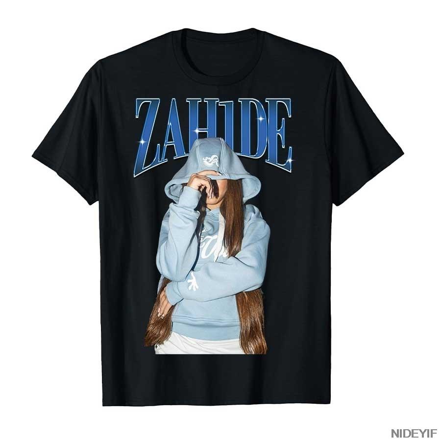 Zahide Merch T Shirt for Unisex Women Hiphop Streetwear Oversized Zah1de 100 Cotton TShirt ZH10