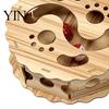Sturdy Cat Maze Toy Interactive with Rolling Balls, Durable Density Board Scratching Indoor Pet Enrichment Toys Toy, Anxiety Relief Wooden Track