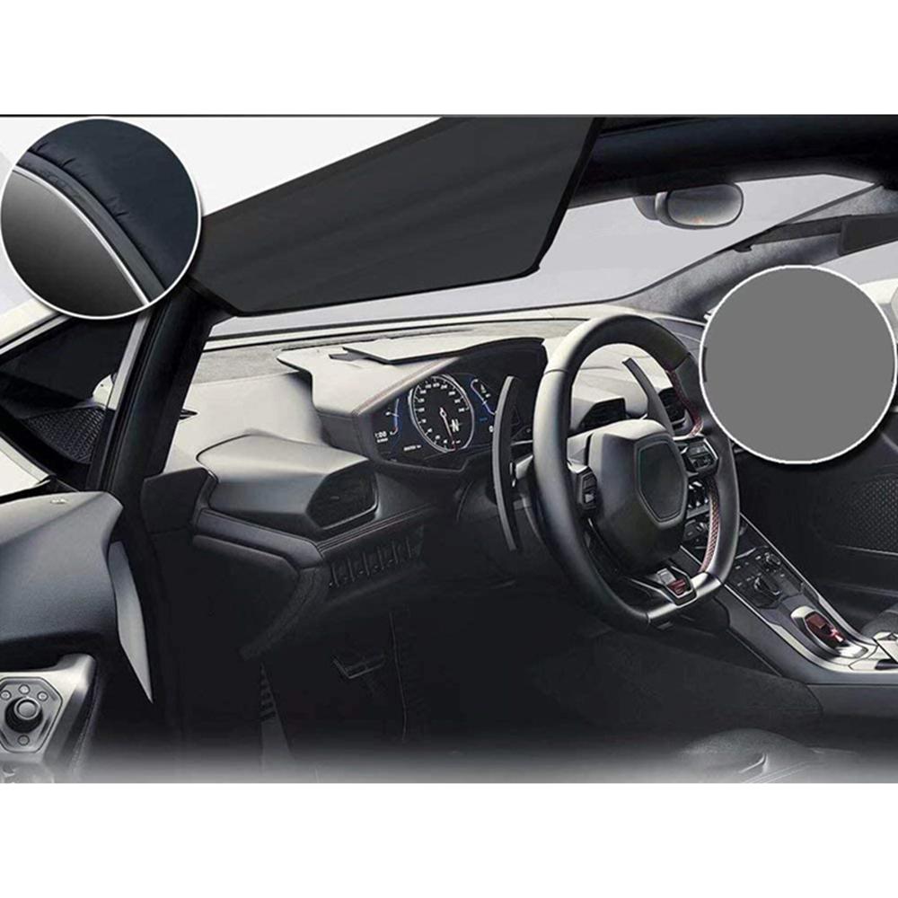Windshield Cover With Magnetic Edges For Ice Snow Wiper Protector With Earmuffs