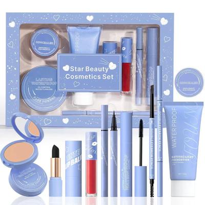 Make-up-Geschenkbox, 8-teiliges Set, Herz-zu-Herz-Schönheitsset, Reiseversion, tragbares Mädchengeschenk, Valentinstagsgeschenk