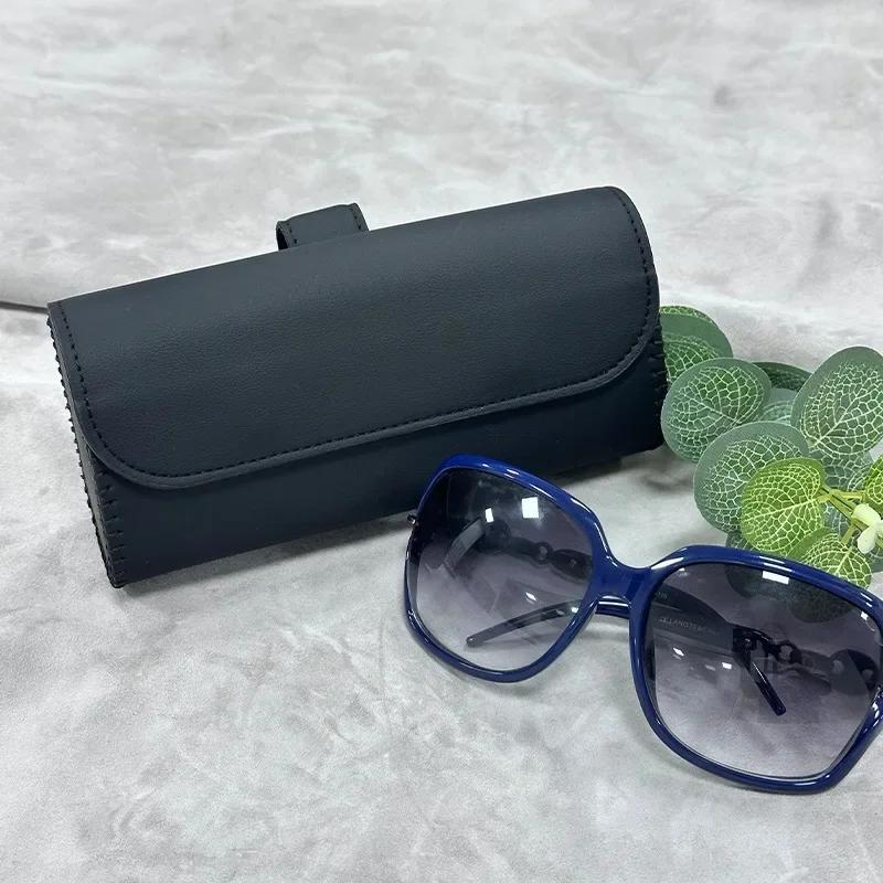 Glasses Holder Car Sun Visor Glasses Case Premium Leather Wear-Resistant Organizer Visor Sunshade Car Holder For Glasses
