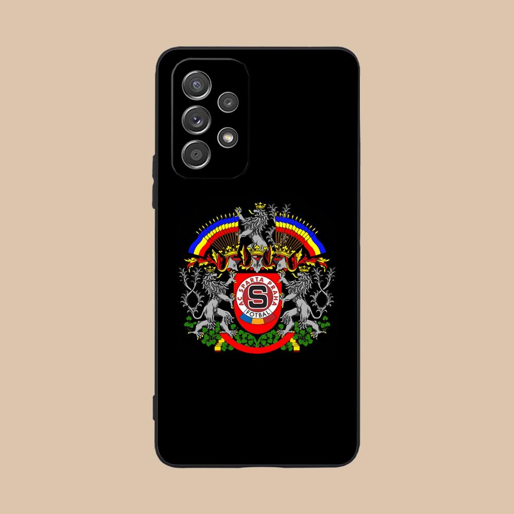 FC Sparta Praag Mobiele Telefoonhoesje voor Samsung Galaxy A73 72 71 70 56 55 54 53 52 36 35 34 23 16 15 5G Kleur Beschermhoes