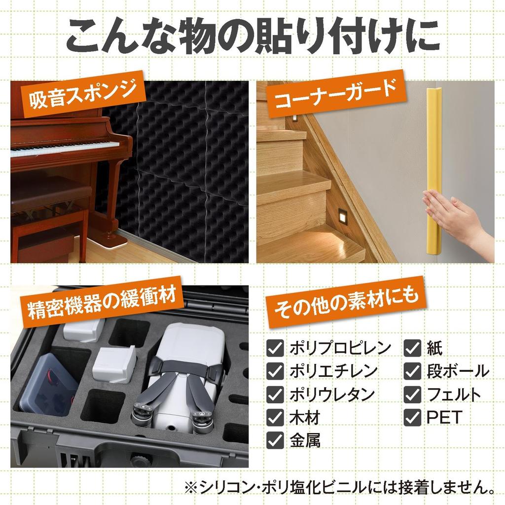 Como Life Sponge Adhesive Double-Sided Tape, 0.6 inches (15 mm) x 66.6 ft (20