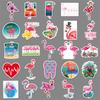 50 Flamingo Doodle Persönlichkeit Cartoon Niedliche Tiere Kinder DIY Koffer Handy Wasserbecher Autoaufkleber