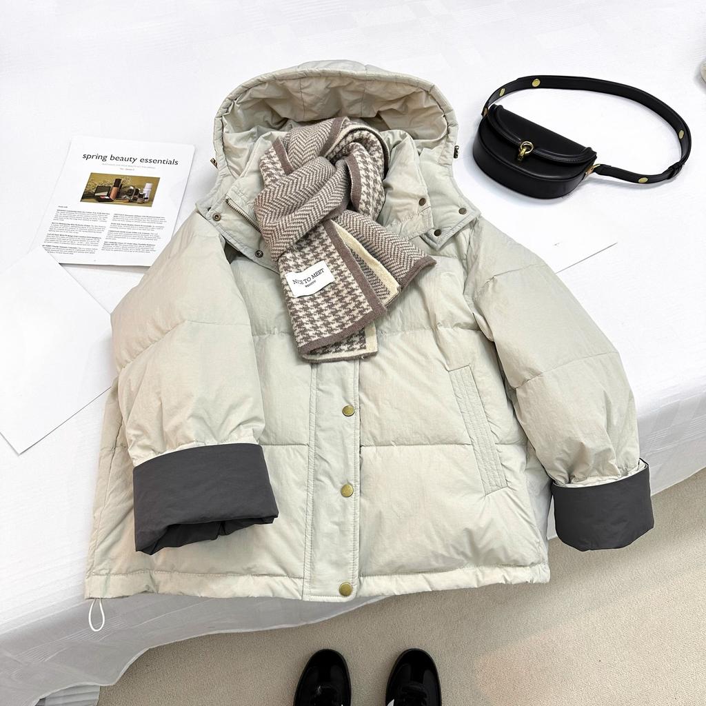 Super Nice Winter Cotton Coat for Small Women, New Loose Casual Hooded Cotton Coat, Short Bread Coat