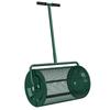 Compost Spreader, 24" Peat Moss Spreader with Height Adjustable T Shaped Handle and Metal Mesh Basket, Garden Spreader for Seeding, Spreading Manure