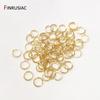 Wholesale Split Ring Connectors 18K Real Gold Plated Brass Jump Rings For DIY Jewelry Making Accessories Supplies Sale