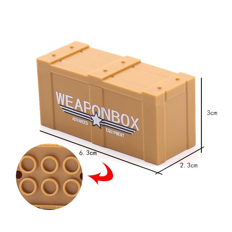 MOC Military Building Block Set Soldier Accessory Robot Dog Drone Weapon Box Pistol Gatling Gun Iron Fist Rocket Launcher Toy Gift Present