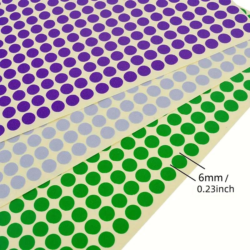 6mm Colorful Dot Stickers Mixed Color Self-Adhesive Label Paper Creative DIY Craft Decorative Stickers For Scrapbooking Journal