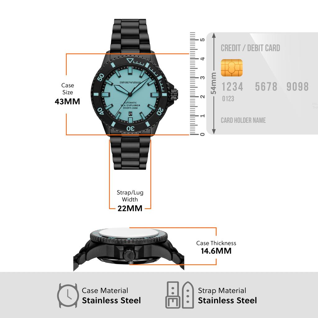 Emporio Armani AR60084 Black Men's Watch,