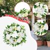 Artificial Decorative Wreath, Front Door Garland, Hanging Creative Ornament, PP ,