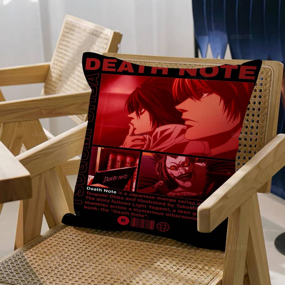 Death Note Anime Pillow Anime Pillow Sofa Bed Head Pillow Cover Cushion Cover 45x45 Cm Fashion