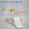 4Pcs Towel Ring Toilet Paper Holder Stainless Steel Bathroom Hardware Set Wall Mount Hand Towel Hanger for Home Bedroom