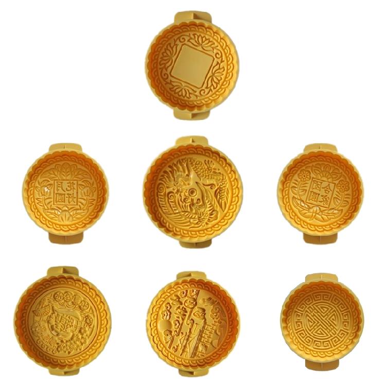 Multifunctional Dessert Moulds Stamping Molds Dessert Pressing Moulds Mungs Bean Cake Molds ABS Texture for Dessert