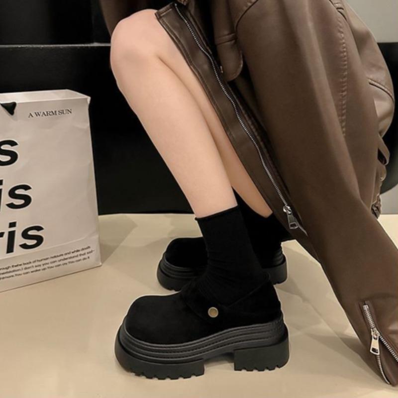 Woman Pumps Round Toe Loafers Shoes for Women Platform Brown Summer 2025 Comfortable and Elegant Y2k with Discount Fashion Dress