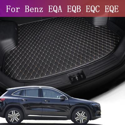 Nieuwe Kunstleer Auto Kofferbakmat Achterkofferbak Lading Beschermmat Auto Interieur Accessoires Voor Mercedes-Benz EQA EQB EQC EQE