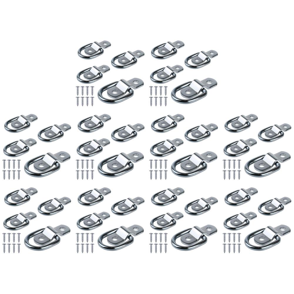 

4 шт. 3/8 сверхмощные D-образные кольца для крепления анкеров 2400 фунтов заклепка-зажим стопорное кольцо