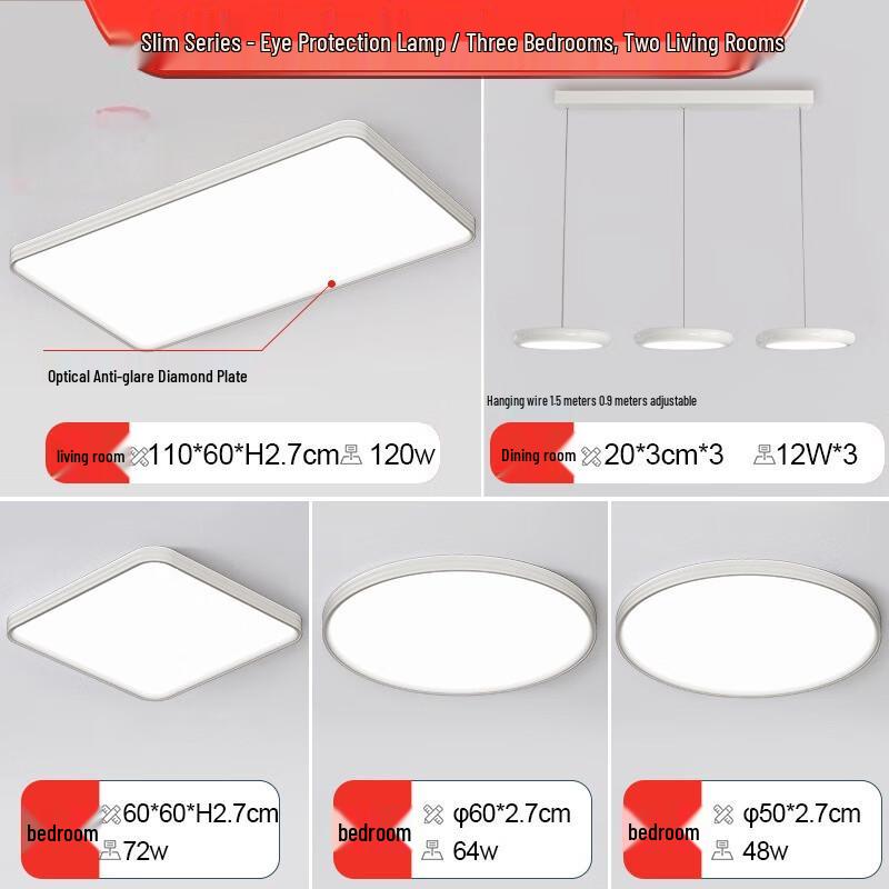 Xuanyong Ultra-Thin UFO LED Pendant Light with 3-Color Dimming