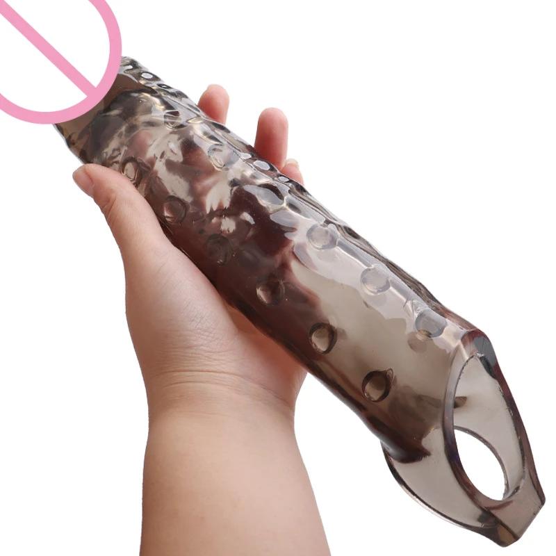 XXL 28cm Penishülle für Männer Penisvergrößerung Produkt Extender Hülle Silikon Sex Werkzeug Spielzeug Capa Peniana Dildo Hombre Funda Big Pene