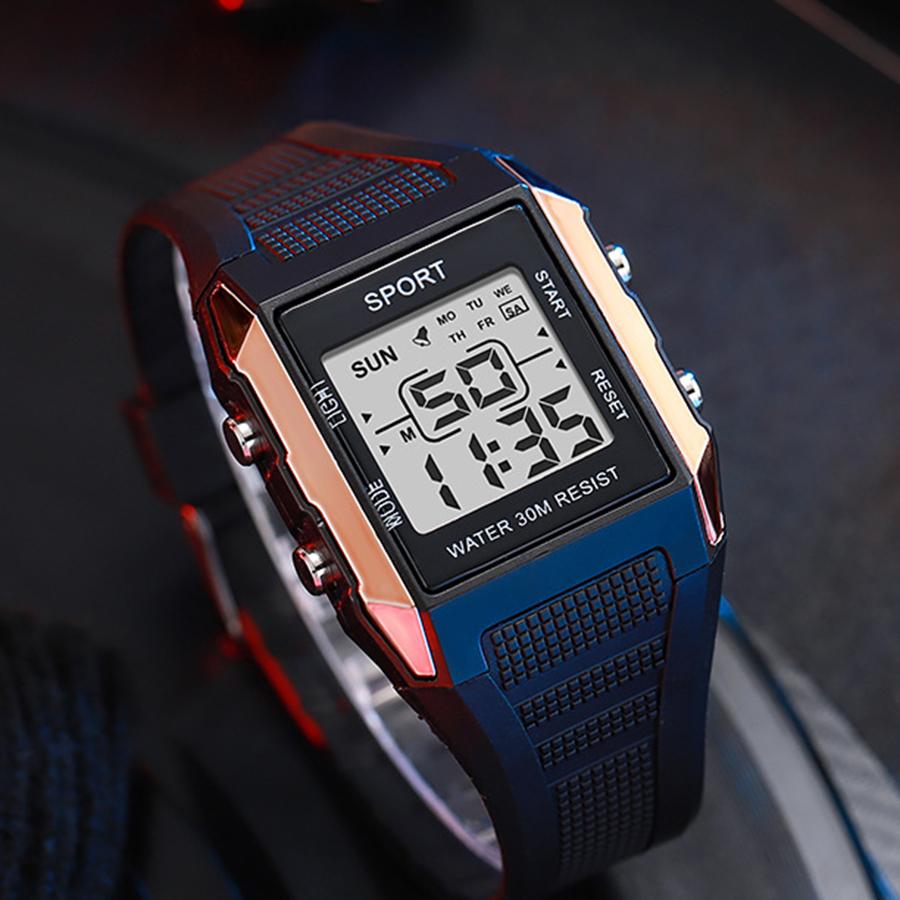 

Waterproof LED Digital Watch for Man Teens Military Outdoor Sports wristwatch electronic watches for men students Boys
