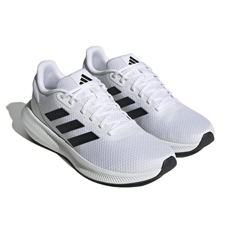 Adidas Runfalcon 3.0 Cloudfoam Low White Black Men Sneakers Cloud-White Core-Black HQ3789