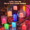 PChero Flameless Candles with Remote Timer & Charging Station, 12 Pack USB Rechargeable RGB LED Tea Lights Colored Color Changing Battery Votive