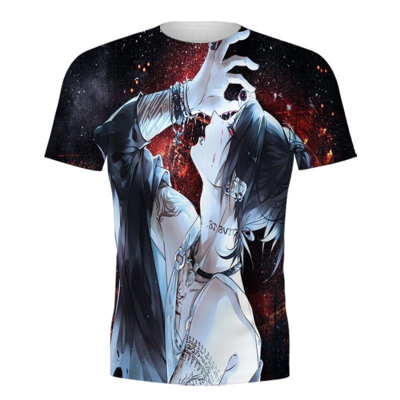 3D Printed Short Sleeved T-shirt Ghoul Men's Women's Summer Casual T-shirt Short Sleeved Shirt