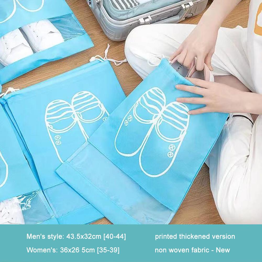 Beam Mouth Storage Bag Shoe Bag Non-Woven Dust-Proof Travel Shoe Cover Bag Shoe Storage Artifact