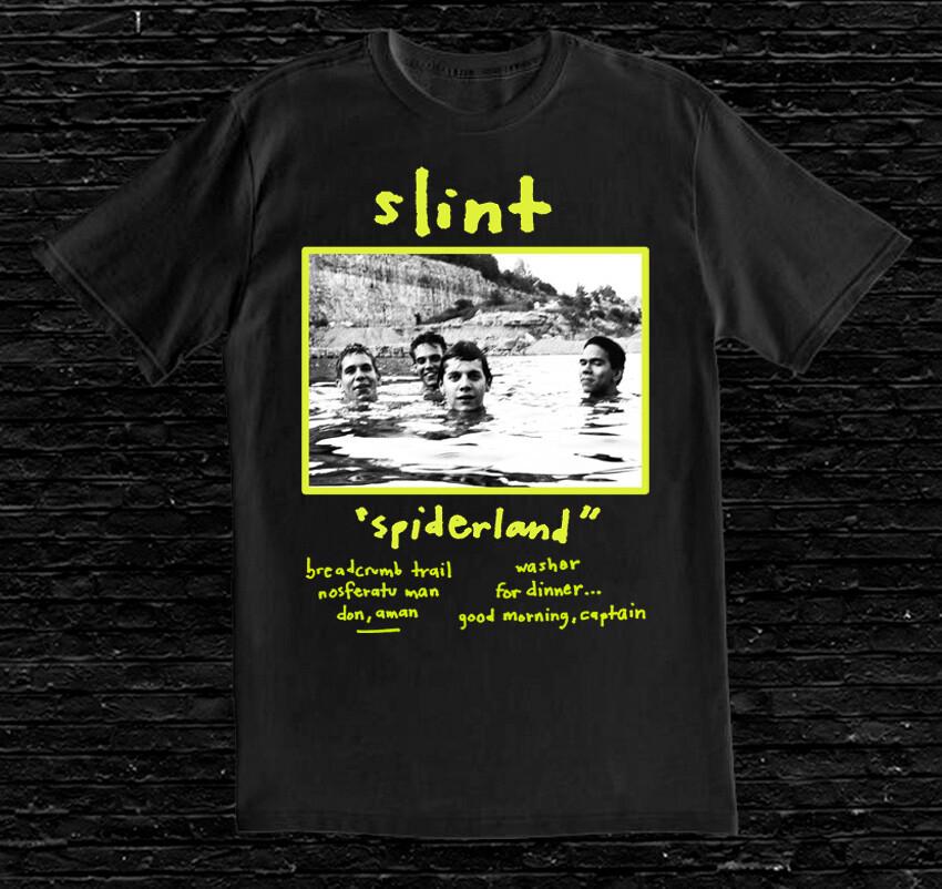 Retro Slint Band Spiderland Album Heavy Cotton Black All Size T Shirt TT277 Unisex T-Shirt XL