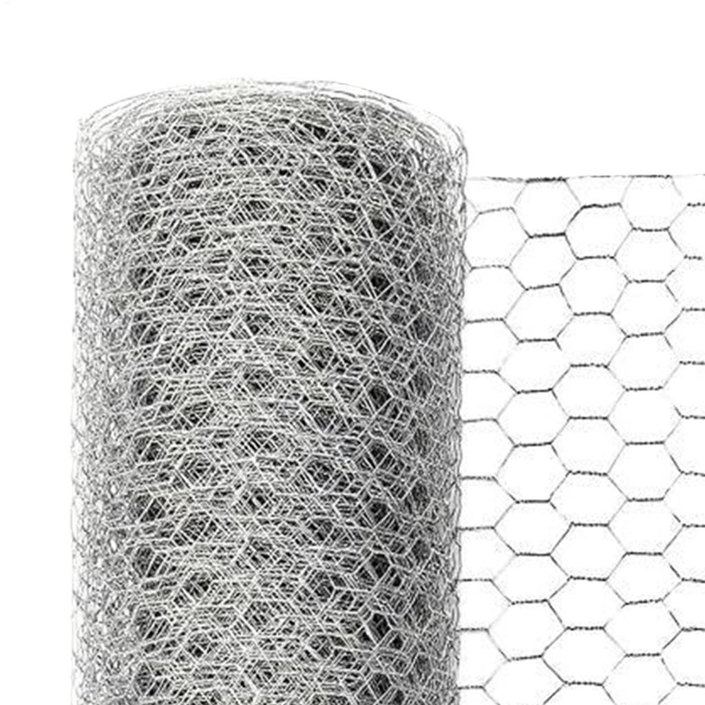 Rabbit Fence Metal Hexagonal Netting Poultry Fencing Chicken Wire Roll For Pet Animal Tree Duck Coop Garden Compost Bin Balcony