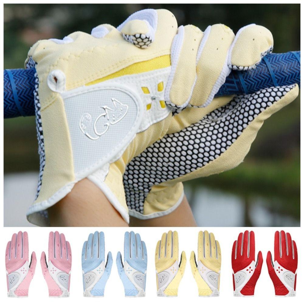 Breathable PU Leather Golf Mittens Comfortable Outdoor Sports Gloves  Outdoor Sports