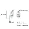 S999 Sterling Silver Wealth & Peace Chinese Pendant Charm for DIY Crystal Bracelet, Necklace, & Rope Weaving