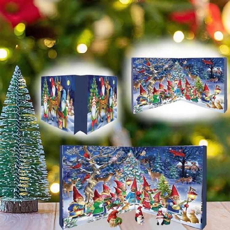 Surprise Resin Elf Figurine Random Box Christmas Countdowns Decoration Durable Materials Tabletop Display Collectible Series