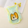 Pet Cat Dog Summer Cartoon Pattern Cool Breathable Cooling Ice Silk Vest Outdoor Tank Top Lightweight Outdoor Cool Clothes