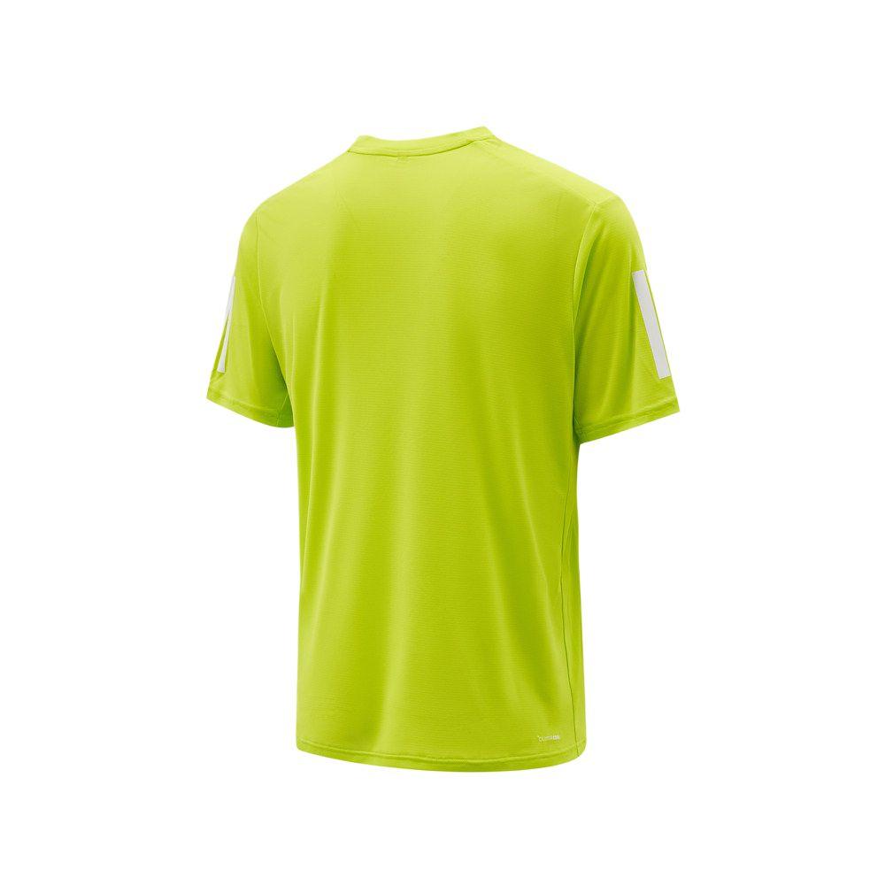 adidas T Shirts Men's Yellow Green Crew Neck KU8728