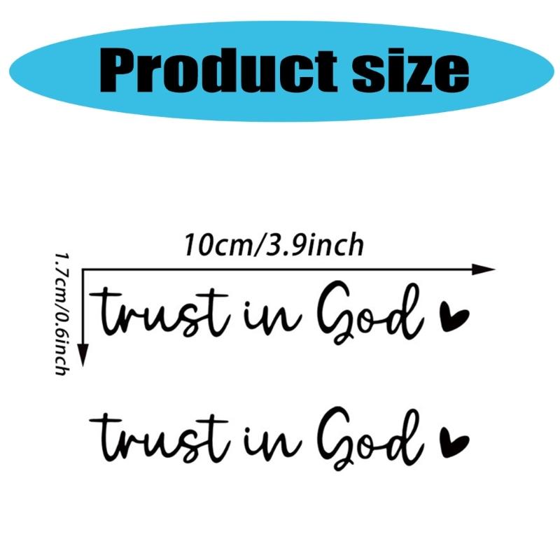20PCS Driving with Devotion Inspirational Decals Trust in God Mirror Stickers Trust in God Rearviews Decals for Car