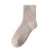 Winter Warm Home Floor Socks Solid Color Sleep Socks Comfortable Plush Terry Socks  Sleep Time