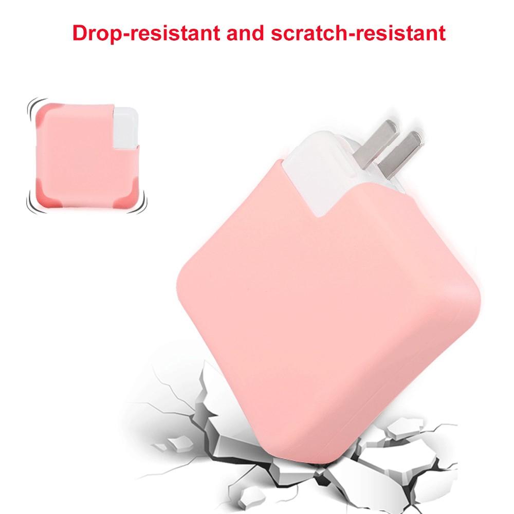 Besegad Silicone Charger Protector Case Cover Sleeves For Macbook New Air 13.6 Inch M2 A2681 30W 67W 35W Laptop Adapter