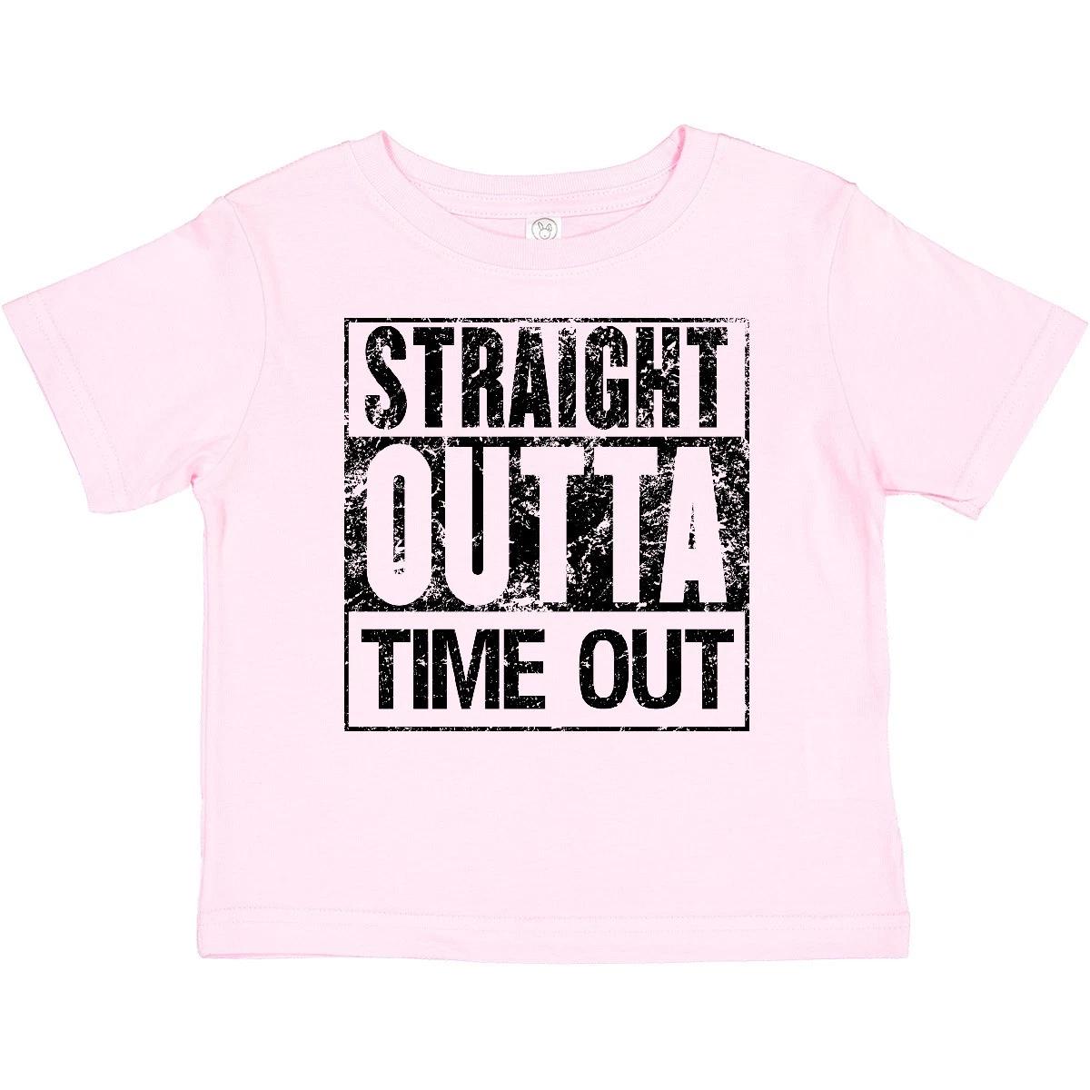 Inktastic Straight Outta Time Out Baby T-Shirt Children Kindergarten Pre-school 110