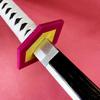 72/104cm Tomioka Giyuu Katana Real Size Japanese Katana Demon Slayer Anime Cosplay Prop Ninja Knife Original Samurai Sabre Toy