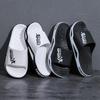 Summer New Men's Trend One-word Drag Color Matching Fashion Soft Bottom Home Wear Wear Wear Wear Cold Slippers Men
