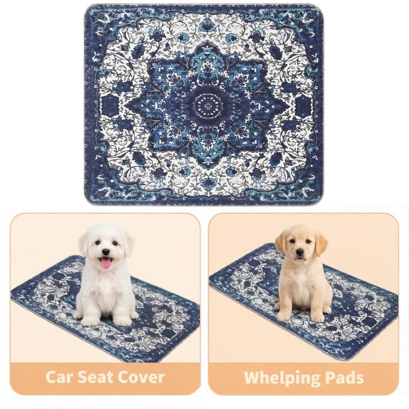 Large Washable Puppy Pee Pad Fast Dry Pet Training Mat For Small Medium Large Dogs Multiple Size