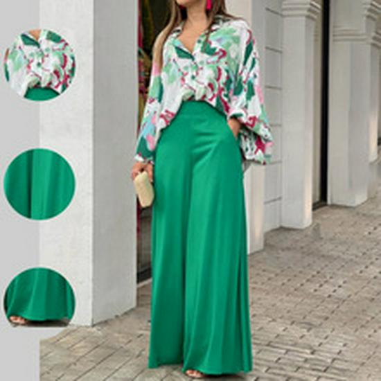 2026 Spring Women's Fashion Set: Print Bandeau Camisole with High-Waisted Skirt
