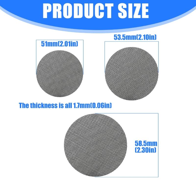 51/53/58mm Coffee Filter Screen Heat Resistant Mesh Portafilter Coffee Making Puck Screen for Espresso Machine