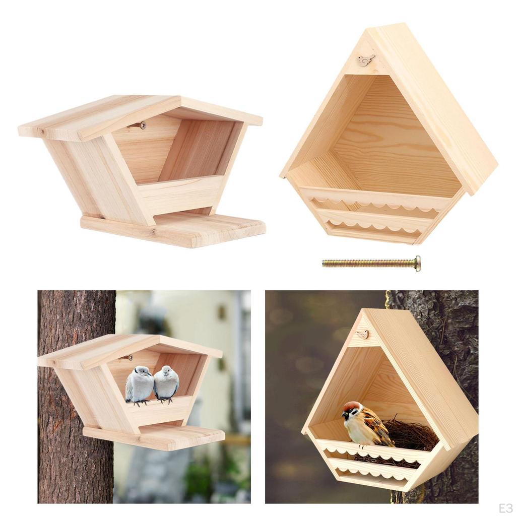 Vogelhaus, Hängendes Vogelhaus, Holz, Dekoration, Outdoor-Vogelkasten Nest für Hof Kolibri