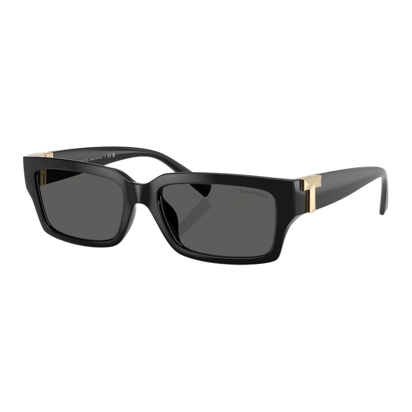 

Tiffany & Co. Logo Plaque Rectangular Sunglasses Women sunglasses Black 0TF4226U-8001S4 56,Black