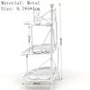 1/12 Dollhouse Miniature Rack Iron Shelf Flower Stand Decoration Accessories Handmade Playthings Present Children-Friendly