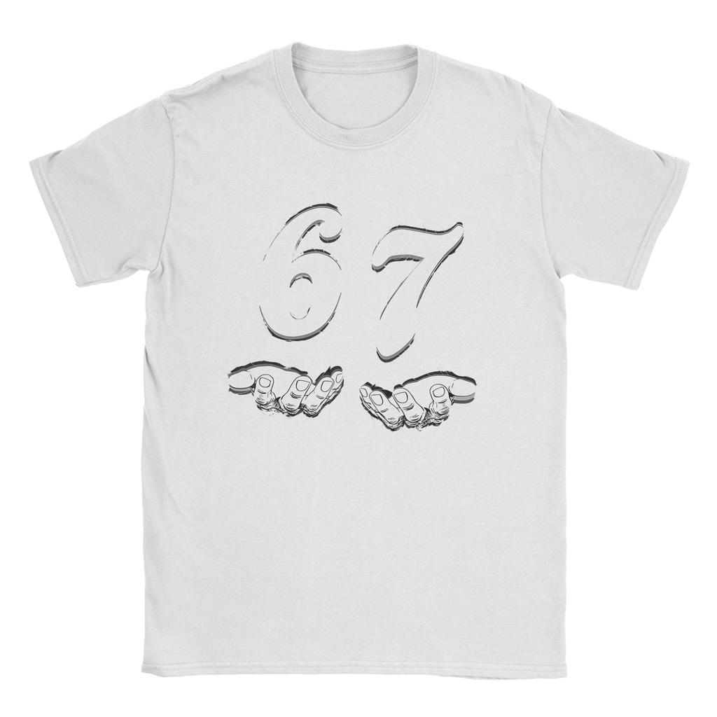 Men Women's Funny Six Seven 6 7 Meme T Shirt  Cotton Clothes Leisure Short Sleeve Round Neck Tee Shirt Summer T-Shirt